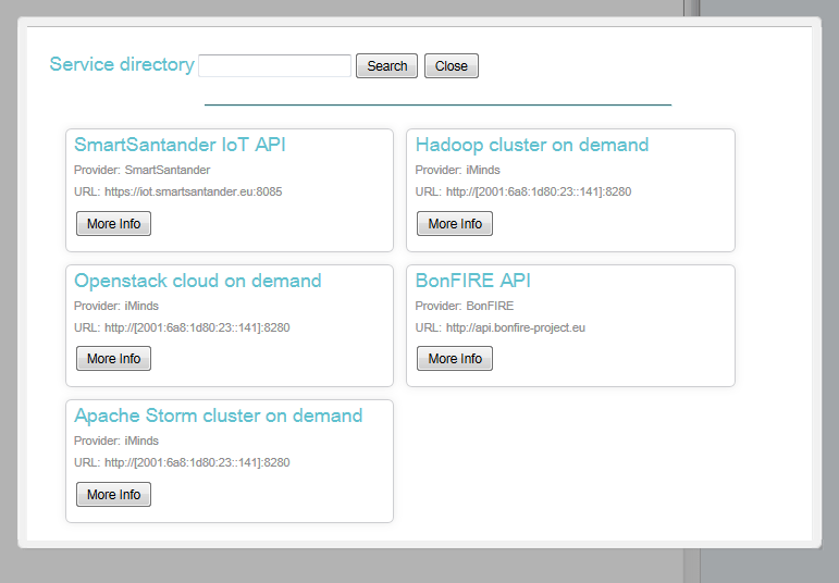 EMP service directory